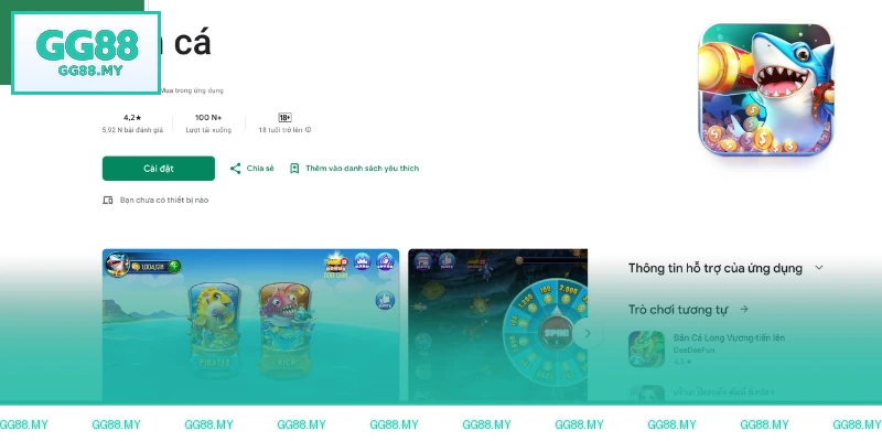 Cài đặt bắn cá online trên PC